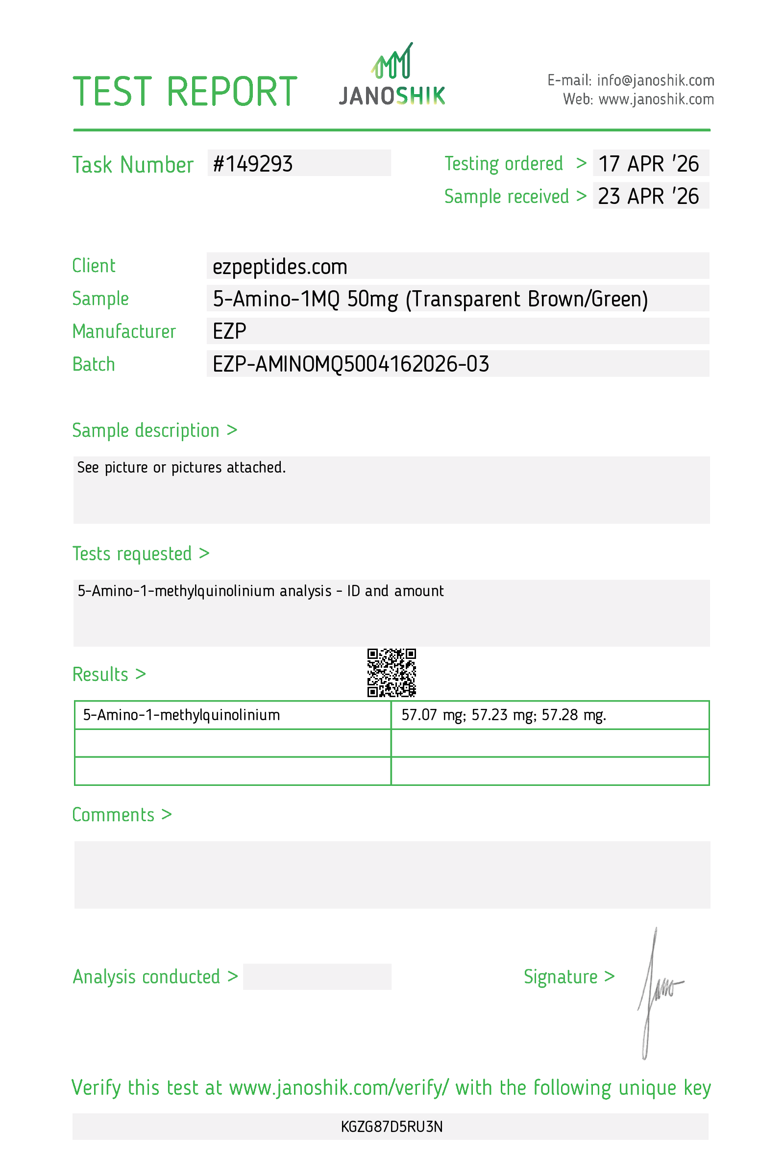 5-Amino-1MQ 50mg 5-Amino-1MQ 50mg