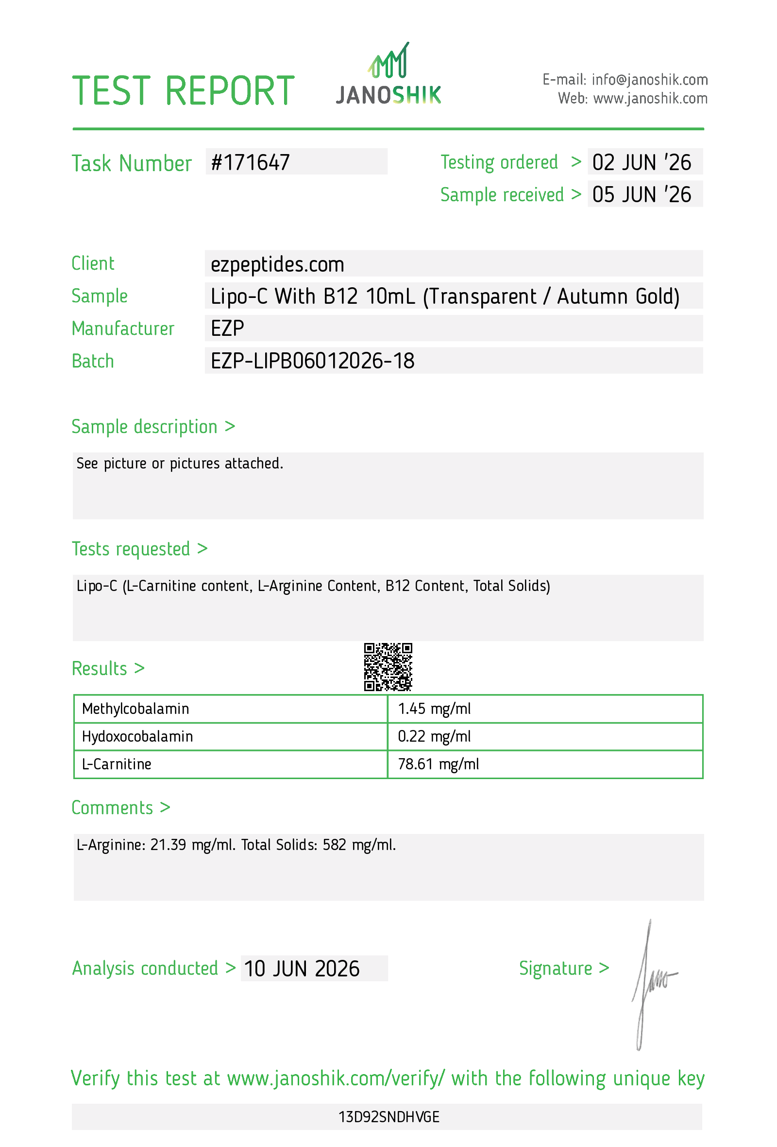 LIPO-C with B12 10ml