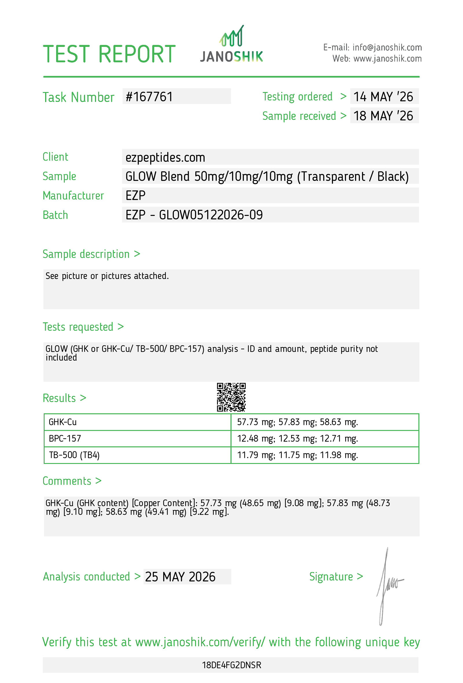 Glow Blend (BPC-157/TB4/GHK-Cu) 70mg